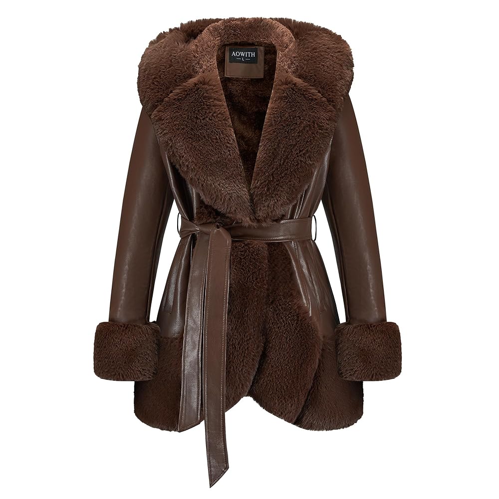 ジャケット・アウター OUNCE base fur collar coat ounce】 Base fur collar coat